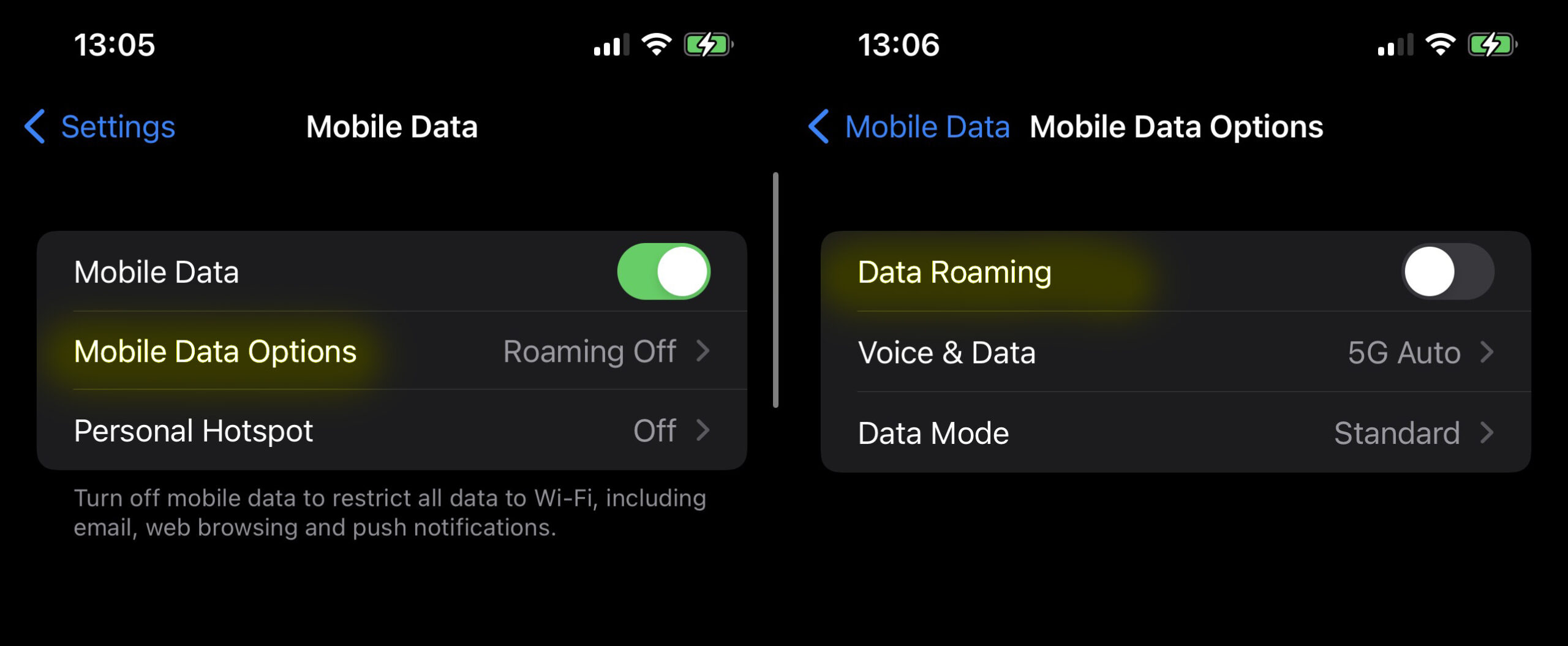 Kuidas Apple iPhone seadmetel roaming välja lülitada